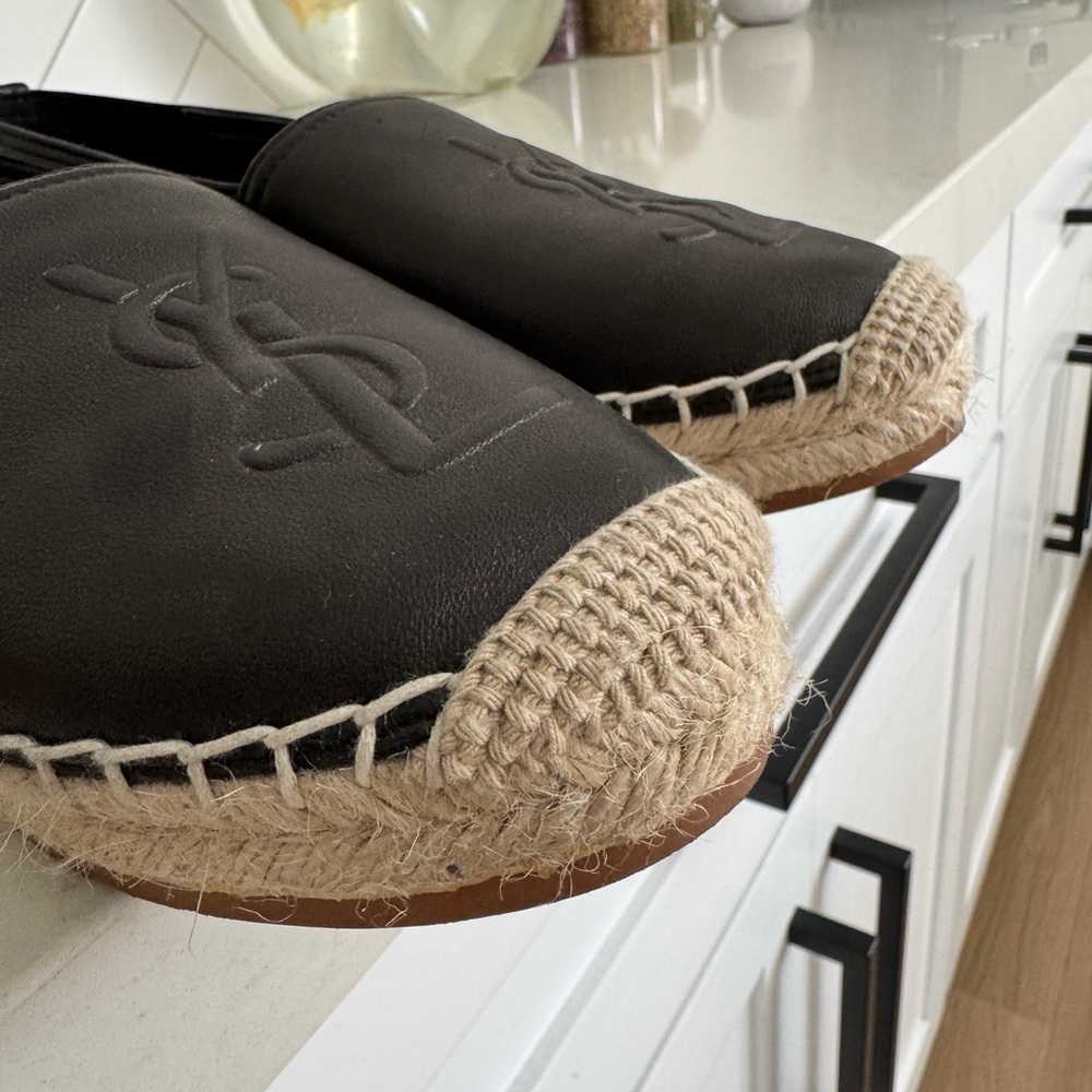 Saint Laurent Black Leather Loafers - Picture 6 of 11